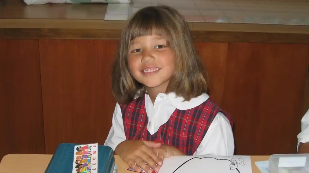 The author as a kindergartner.