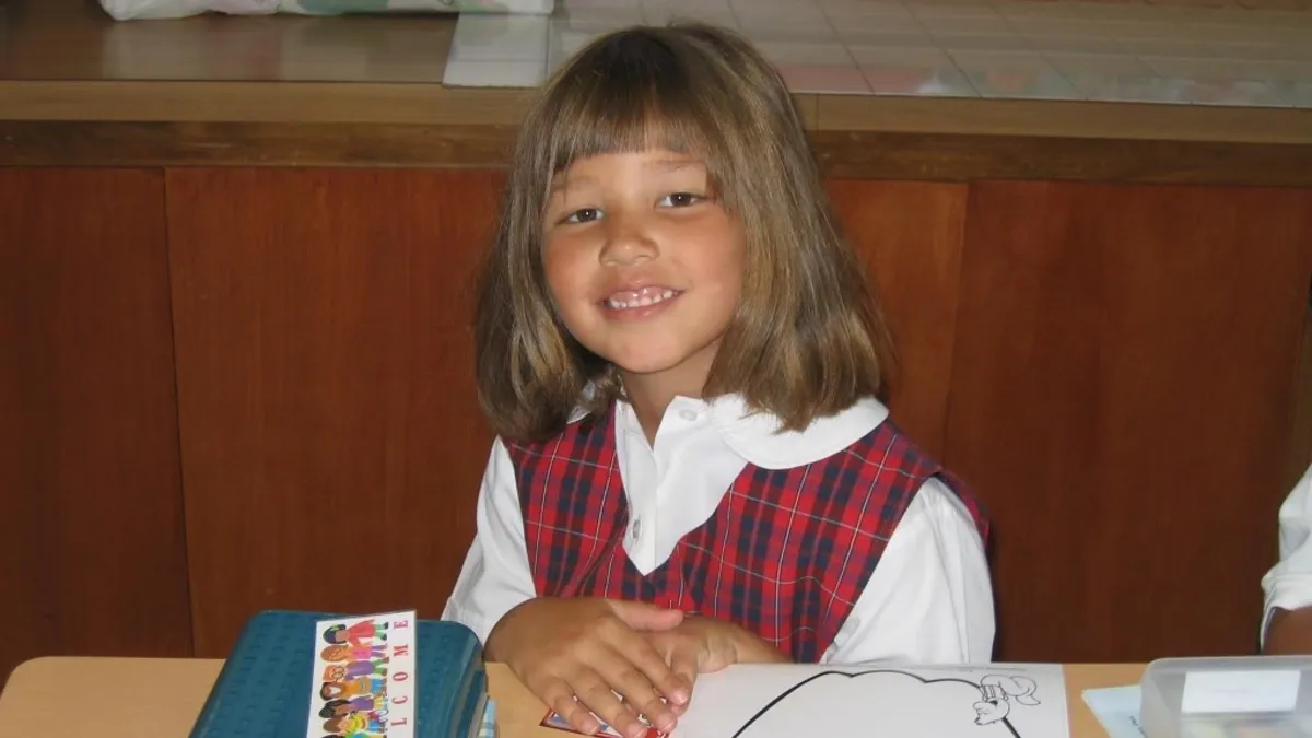 The author as a kindergartner.