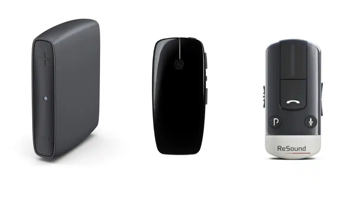 Popular accessories for the Jabra Enhance Select 300 include the TV Streamer, MultiMic remote microphone, and Phone Clip+ (devices are not shown to scale).