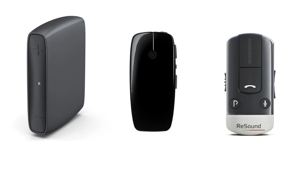 Popular accessories for the Jabra Enhance Select 300 include the TV Streamer, MultiMic remote microphone, and Phone Clip+ (devices are not shown to scale).