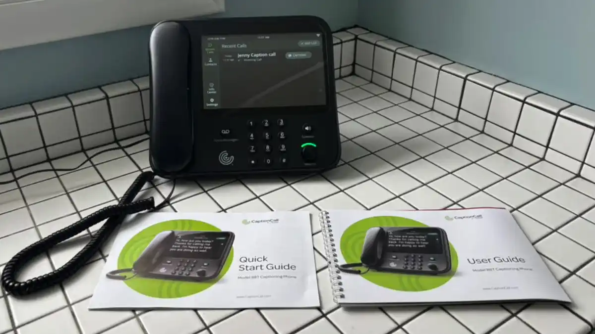 The handset phone comes with a Quick Start Guide for those who want a DIY experience or reminders after the in-person Red Carpet Service, as well as a comprehensive User Guide that dives deeply into each function and feature of the captioned phone.