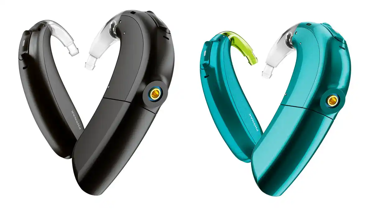 The Naida CI M and Sky CI M cochlear implant processors.