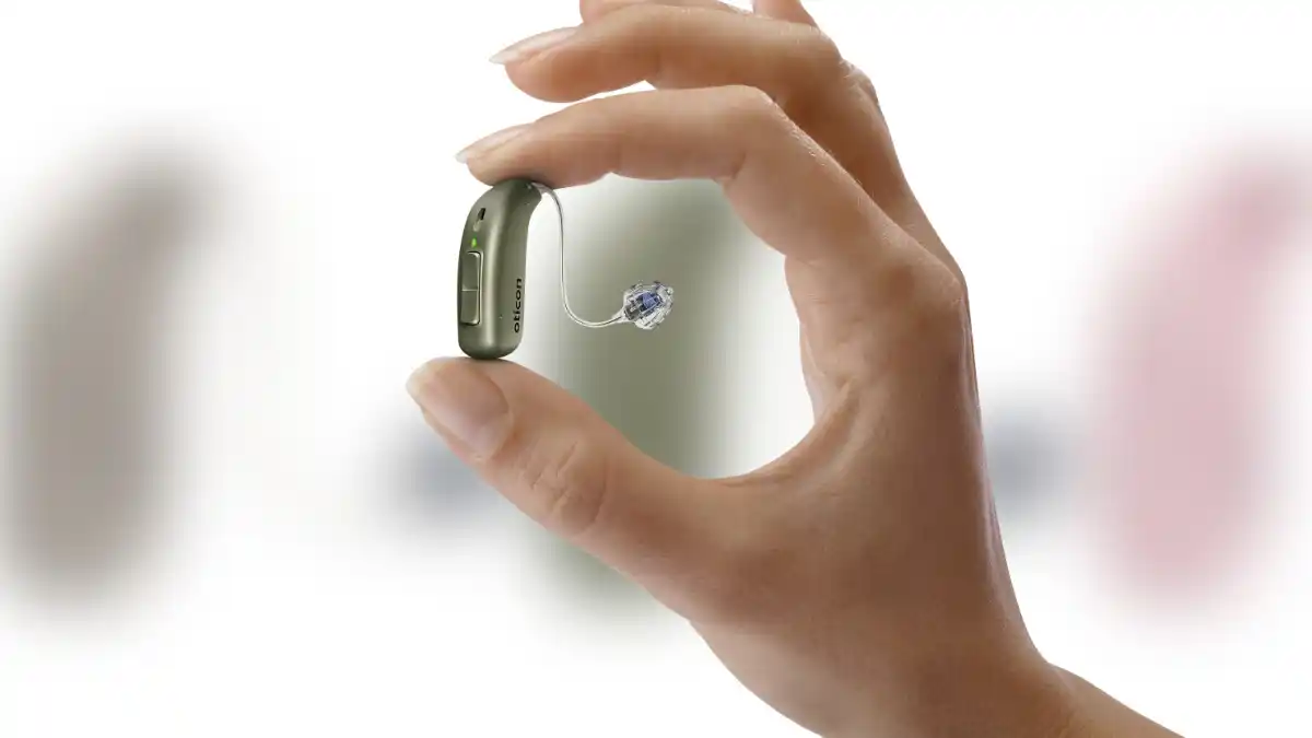 The Oticon Real hearing aid.