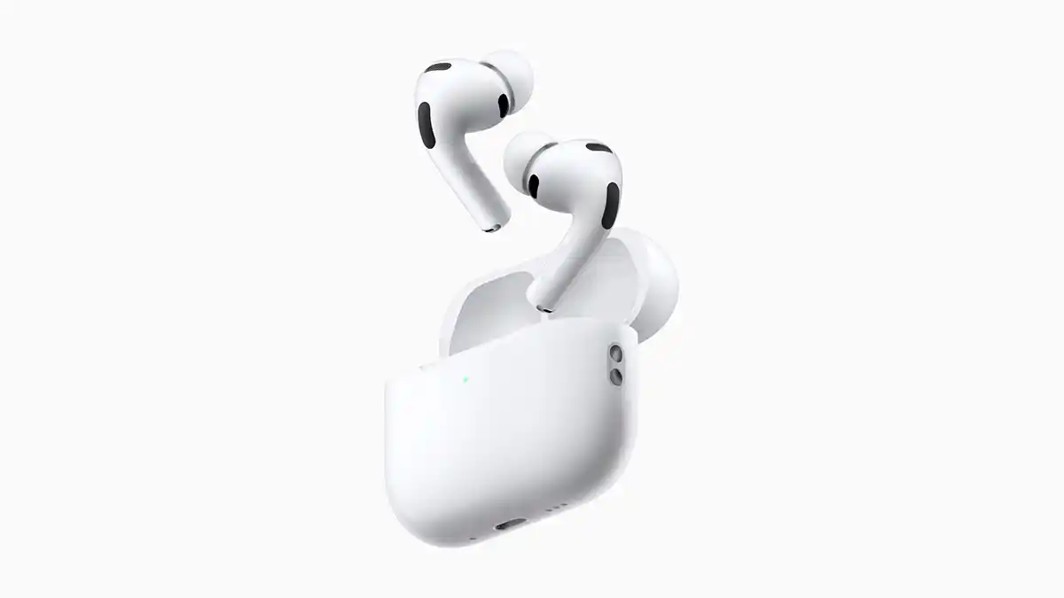 Reporters following Apple say the camera-equipped AirPods are expected to look like AirPods Pro 3 except with a longer stem to house the camera hardware.