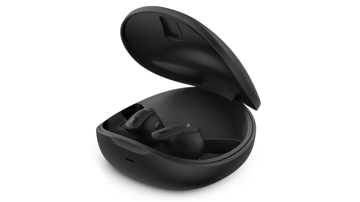 The charging case for Conversation Clear Plus earbuds makes recharging user-friendly, offering another 27 hours of usage time. 