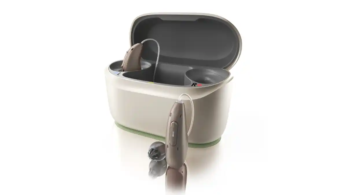 Phonak Infinio (Ultra) Sphere and charger.