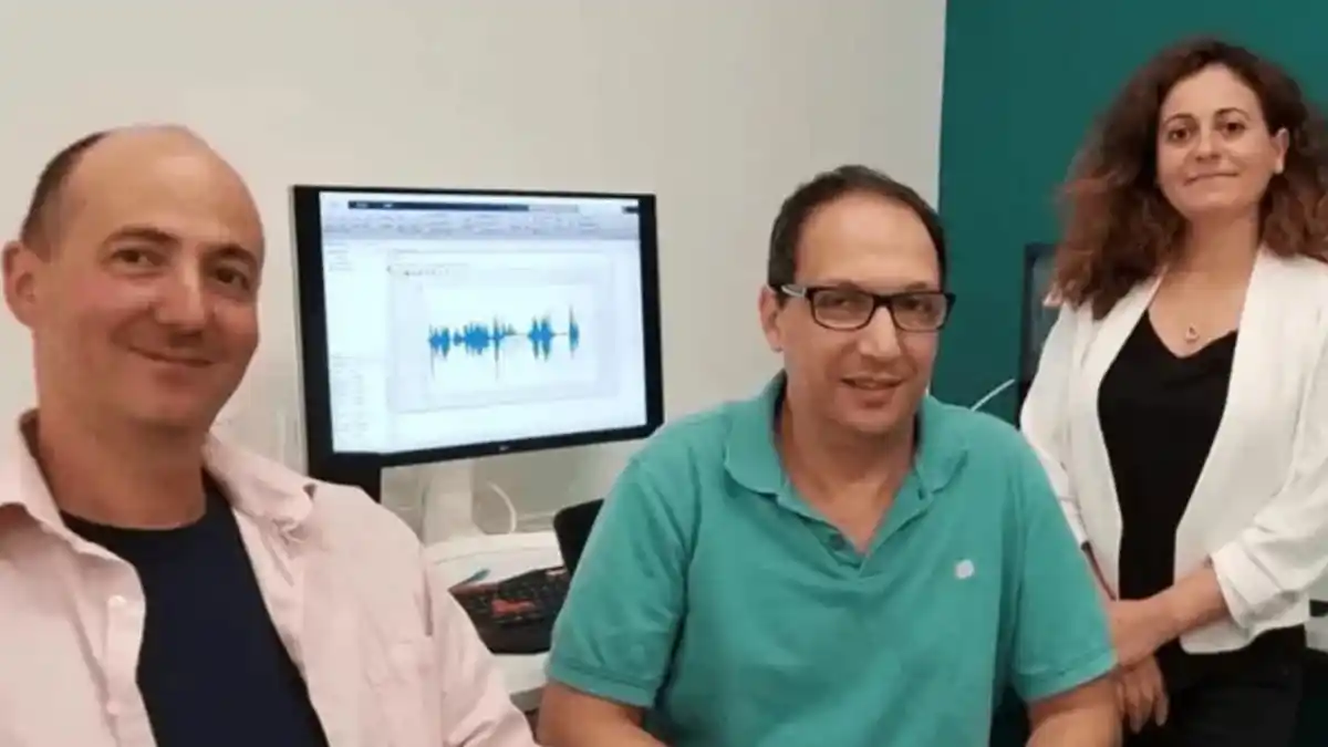 AONDevices VP Engineering Daniel Schoch, VP Technology Adil Benyassine, and CEO and Co-founder Mouna El Khatib. 