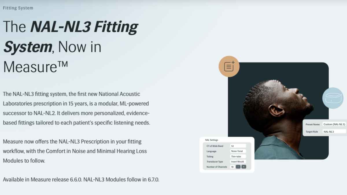 Auditdata Adds NAL-NL3 and Oldenburg Matrix Test to Measure Fitting Software