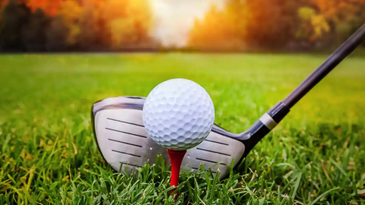 Golf Ball And Club