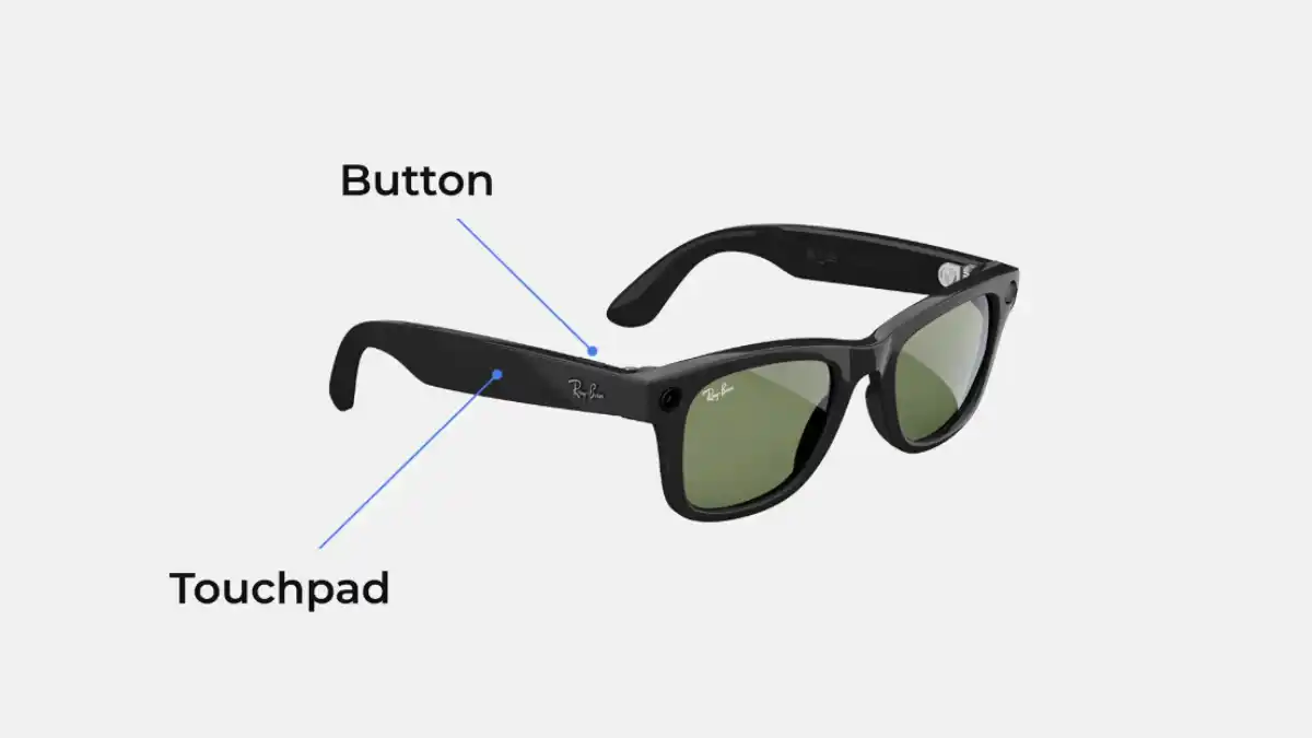 Controls for Ray-Ban Meta glasses.