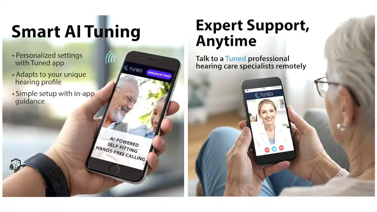 JVC app functions for AI tuning and expert support