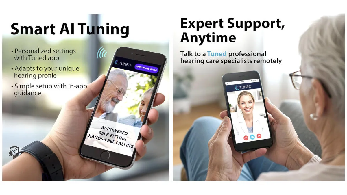 JVC app functions for AI tuning and expert support