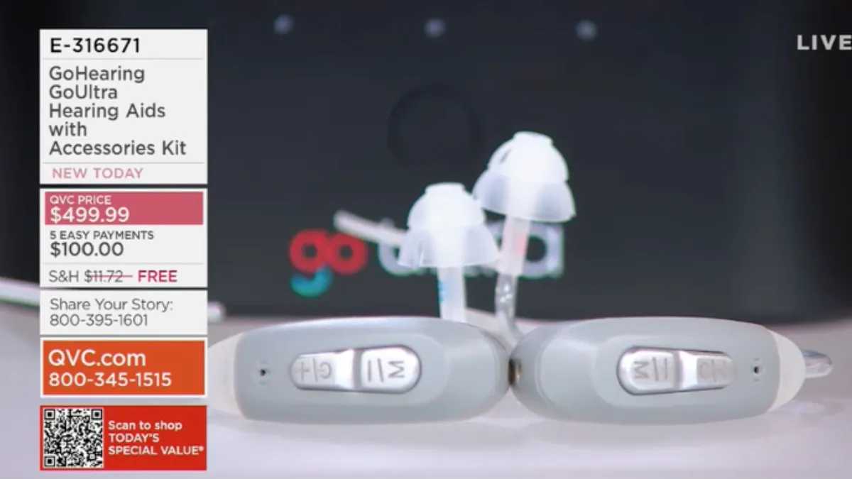 Hearx Go Ultra Hearing Aids On Qvc