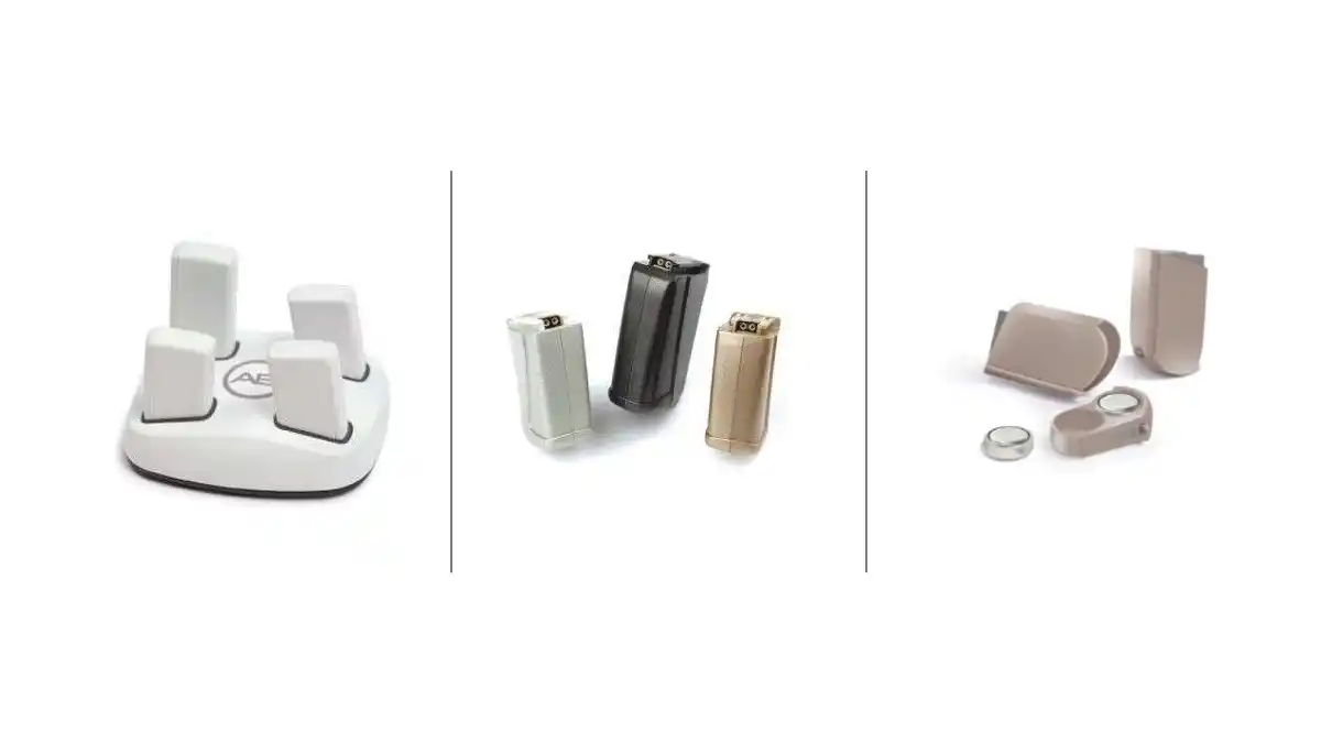 There is a wide range of power options for Advanced Bionics CIs, including rechargeable, PowerCel Slim and Plus, and disposable batteries. 