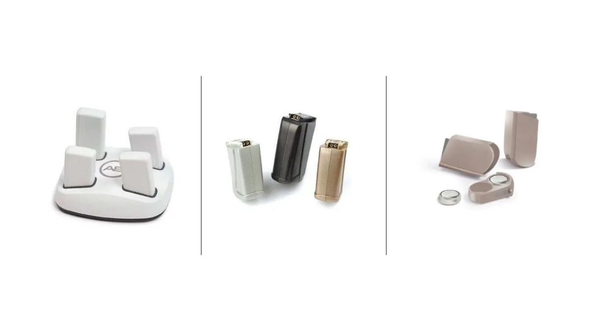 There is a wide range of power options for Advanced Bionics CIs, including rechargeable, PowerCel Slim and Plus, and disposable batteries. 