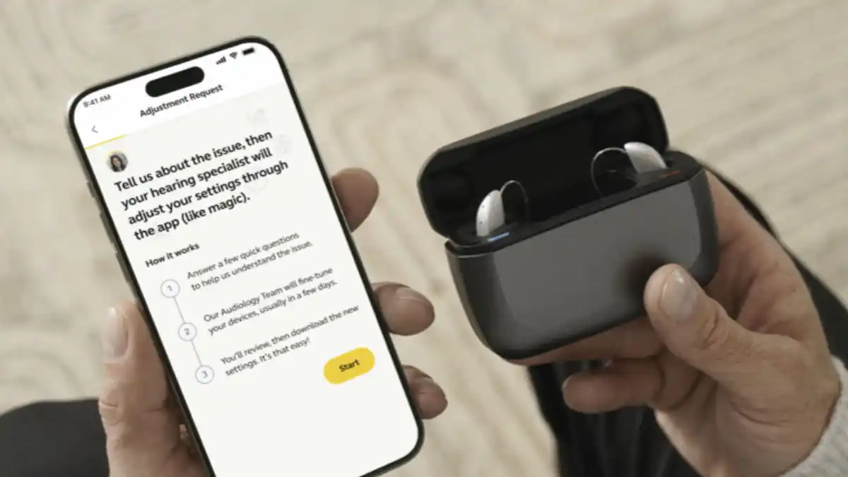 Jabra Enhance App with the Select 300 hearing aids