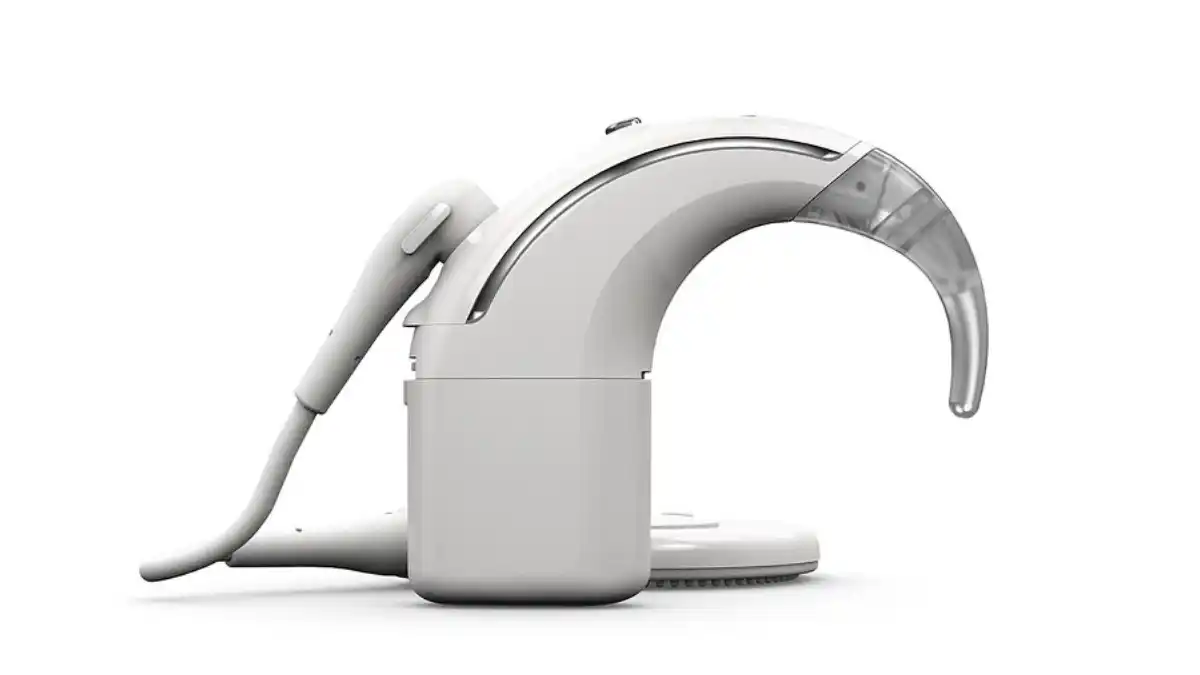 Cochlear™ Nucleus 8 cochlear implant processor.