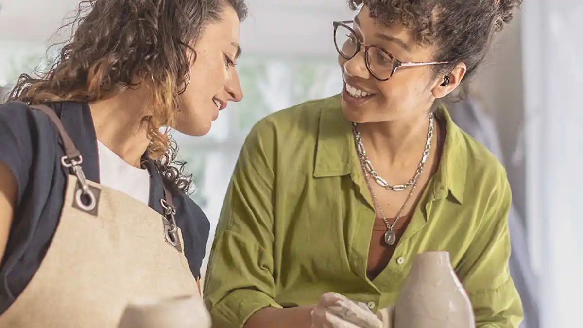 Phonak Virto provides discreet listening with options that include rechargeability or disposable batteries and wireless or non-wireless audio streaming models.
