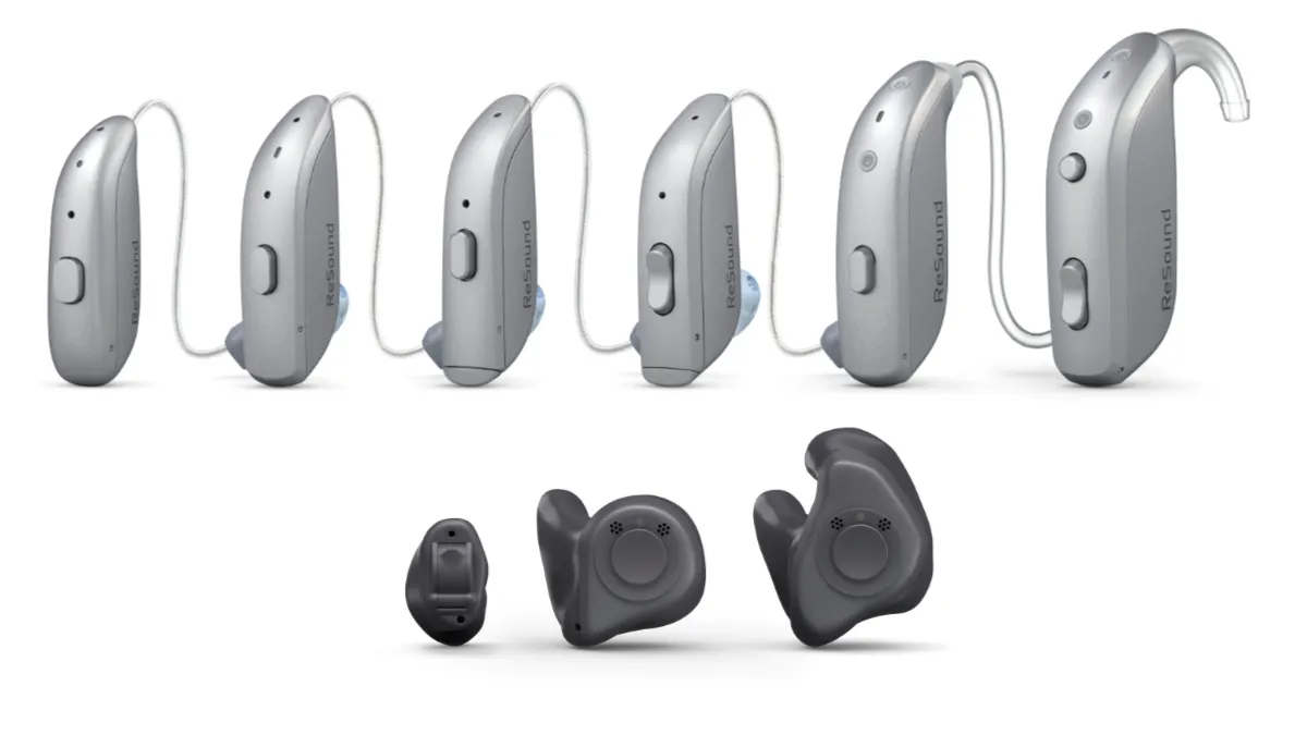 Previously, OMNIA consisted of a rechargeable RIE (RU61-DRWC) and two RIEs that used a size 312 (RU61-DRW) and 13 (RU62-DRW) disposable battery. The line has now been expanded to include two new rechargeable BTEs and ReSound’s smallest rechargeable hearing aid yet, the miniRIE.