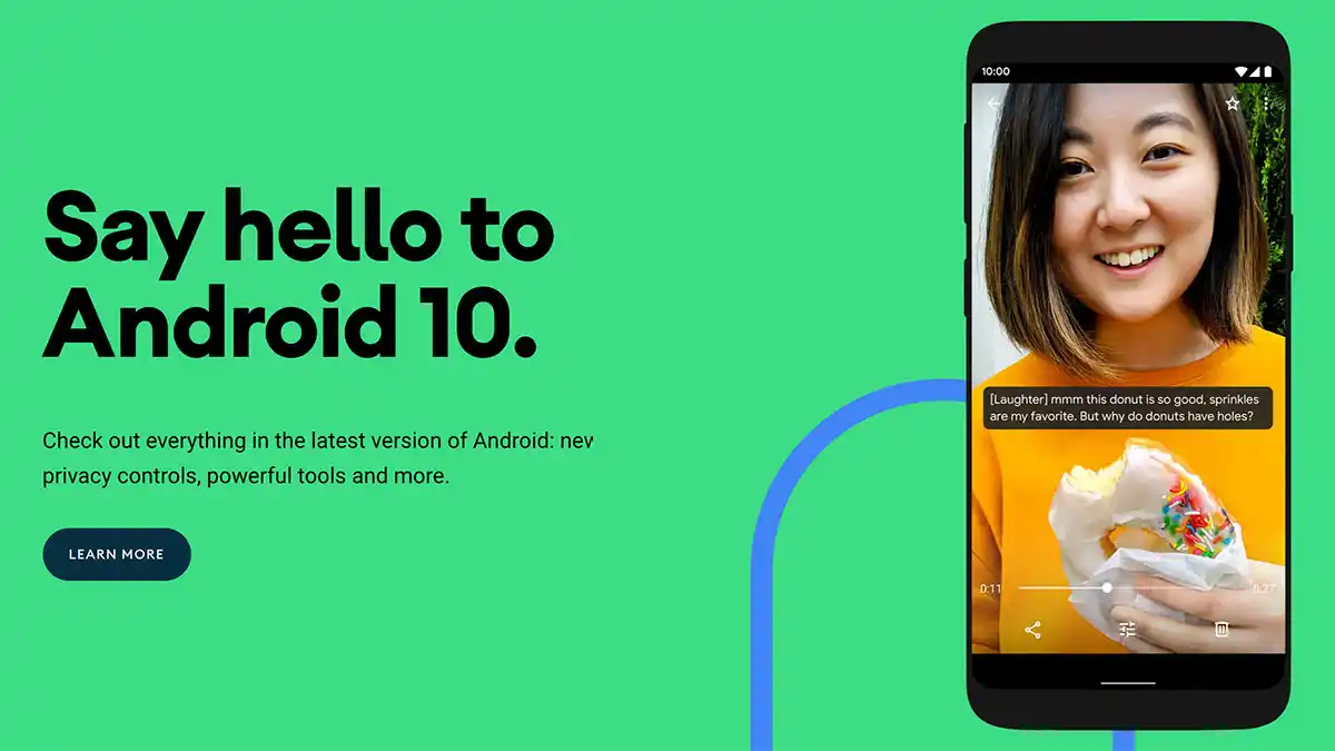 Android 10 gestartet