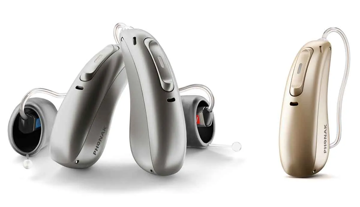 Audéo PR with ActiveVent™ (left) and the new Phonak CROS P (right).