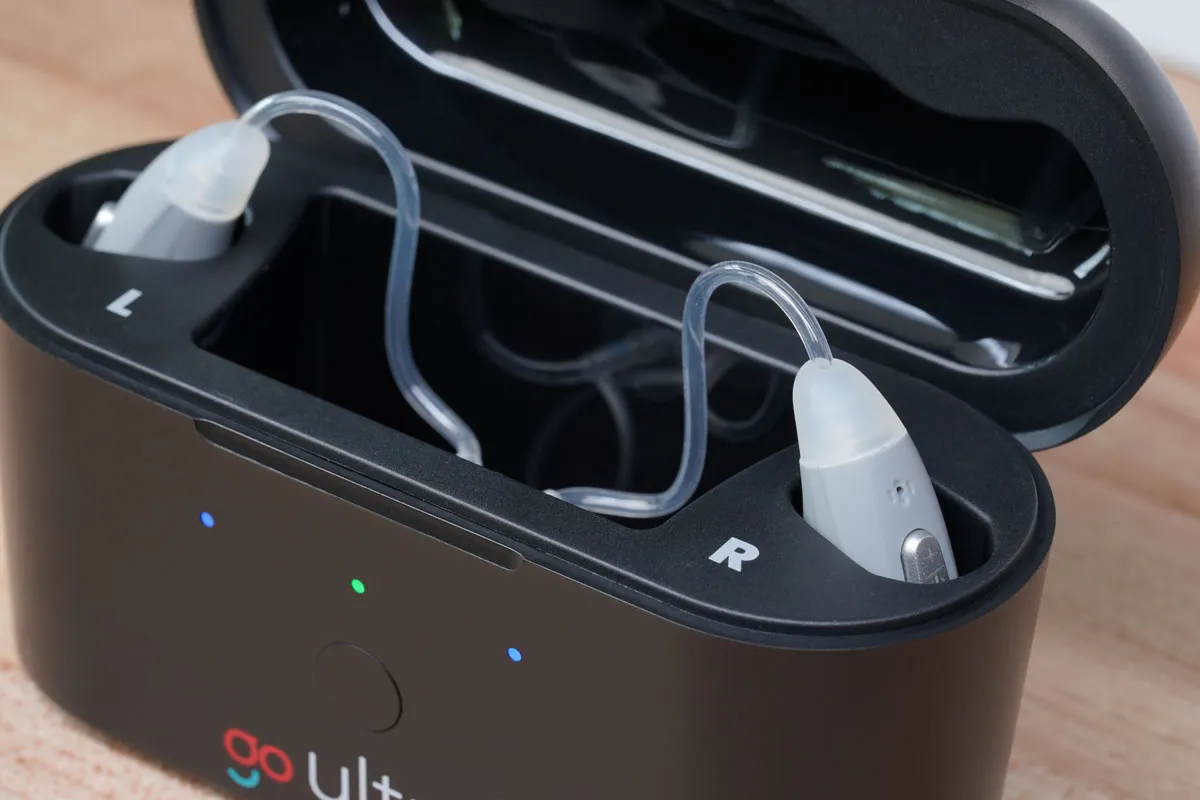 Go Ultra is a convenient rechargeable hearing aid with Bluetooth streaming.
