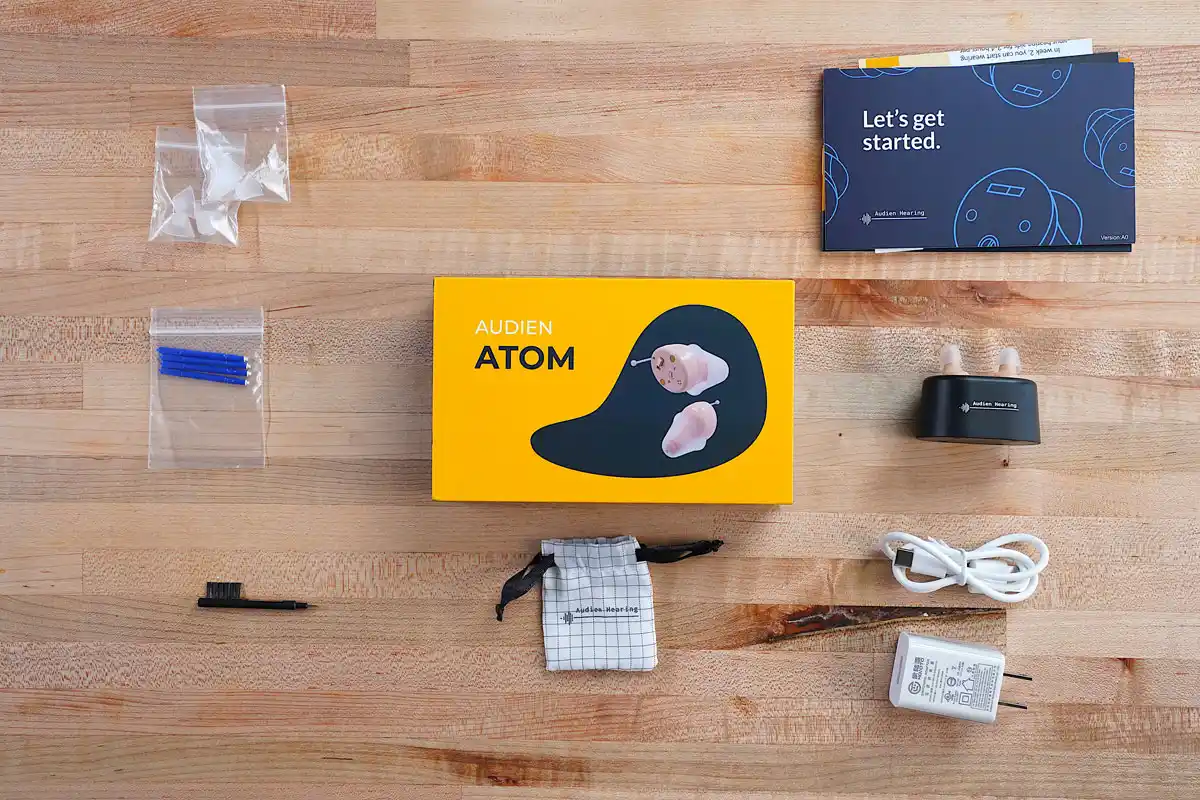 Unboxing Audien Hearing Atom Hearing Aids. 
