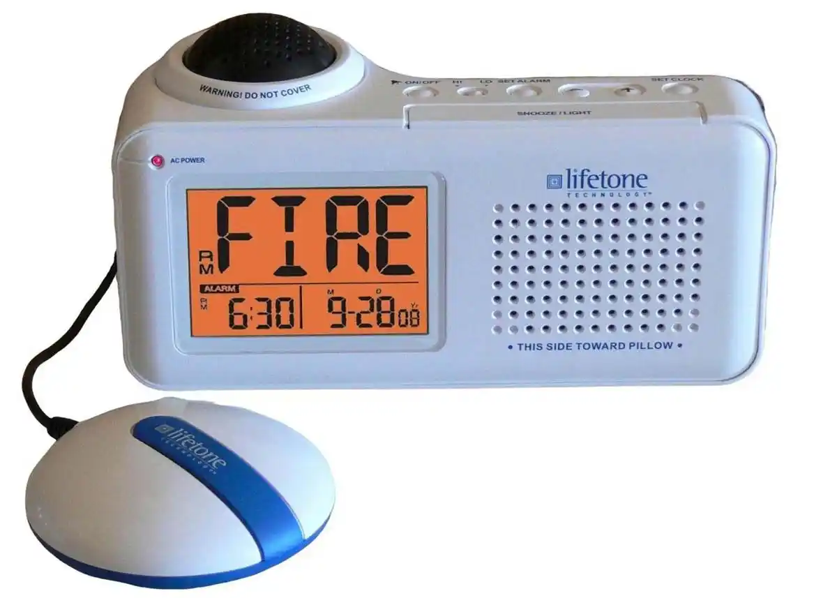 Lifetone’s Bedside Fire Alarm and Clock