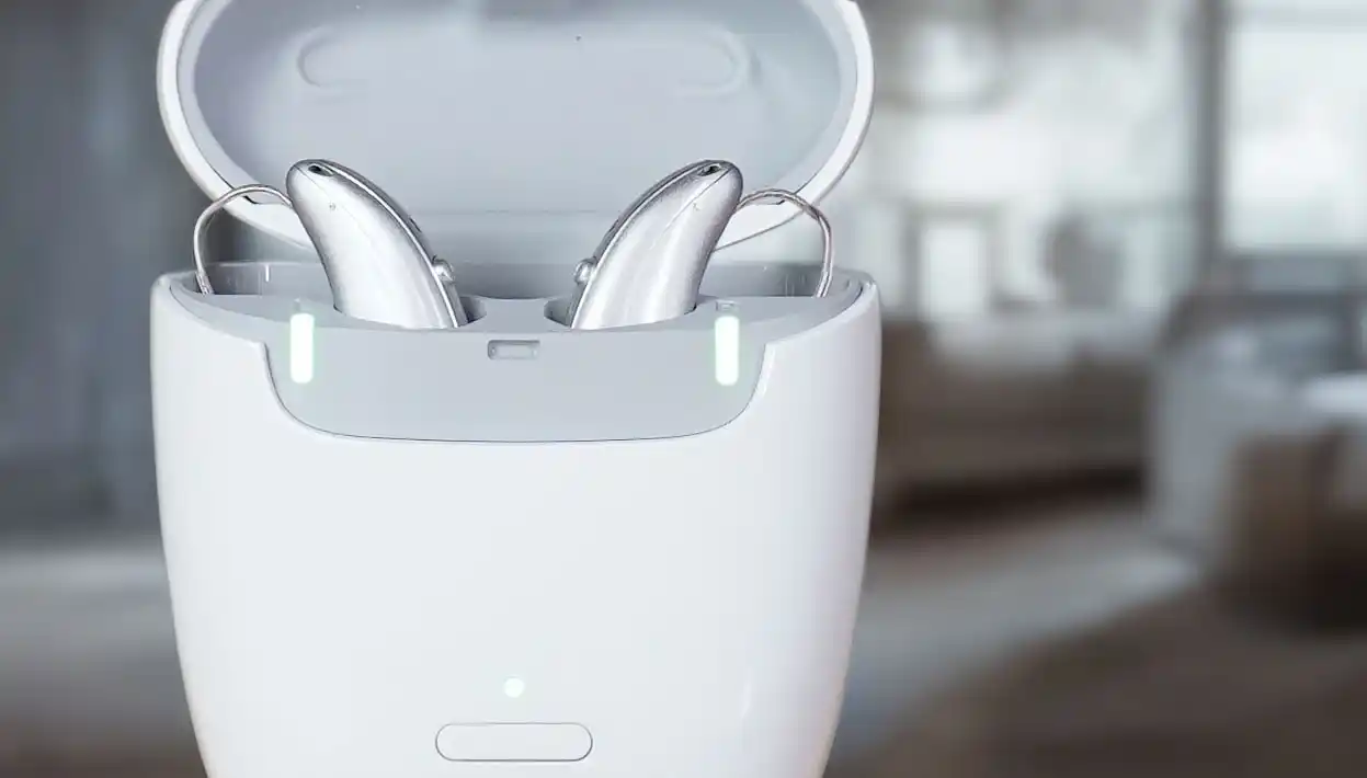 Signia IX in their Pure Portable Charger