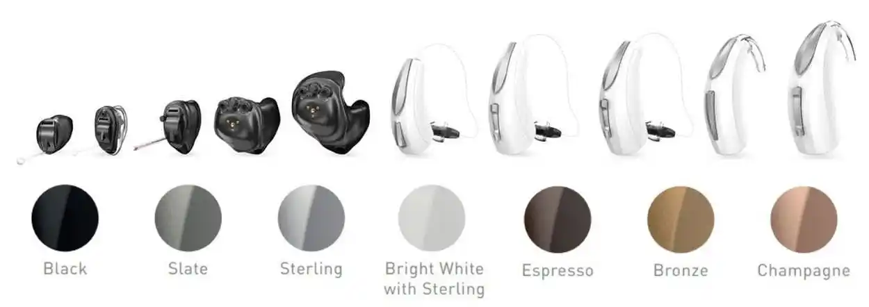 The full Starkey Evolv AI lineup.