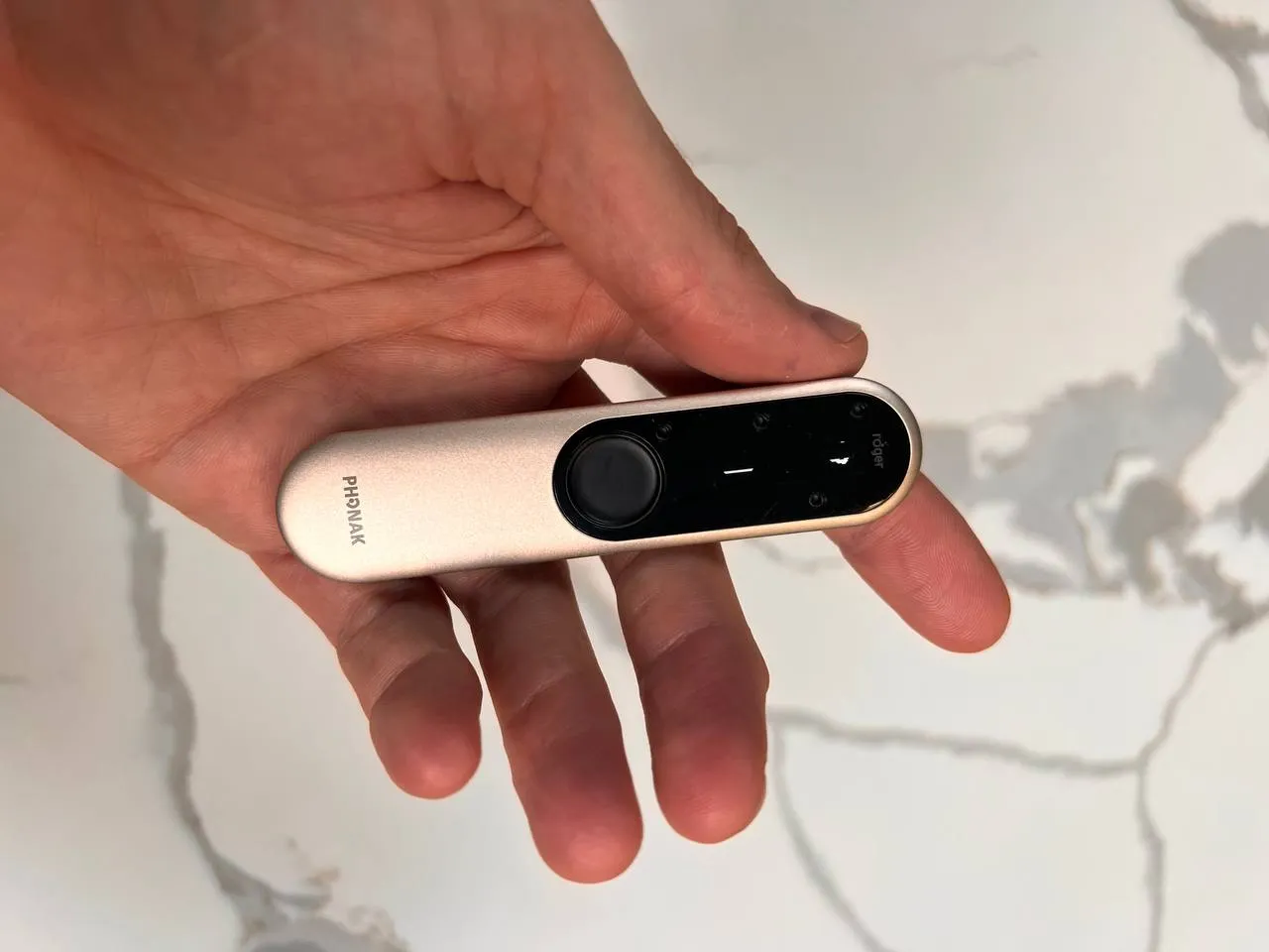 Roger On fits in the palm of my hand.