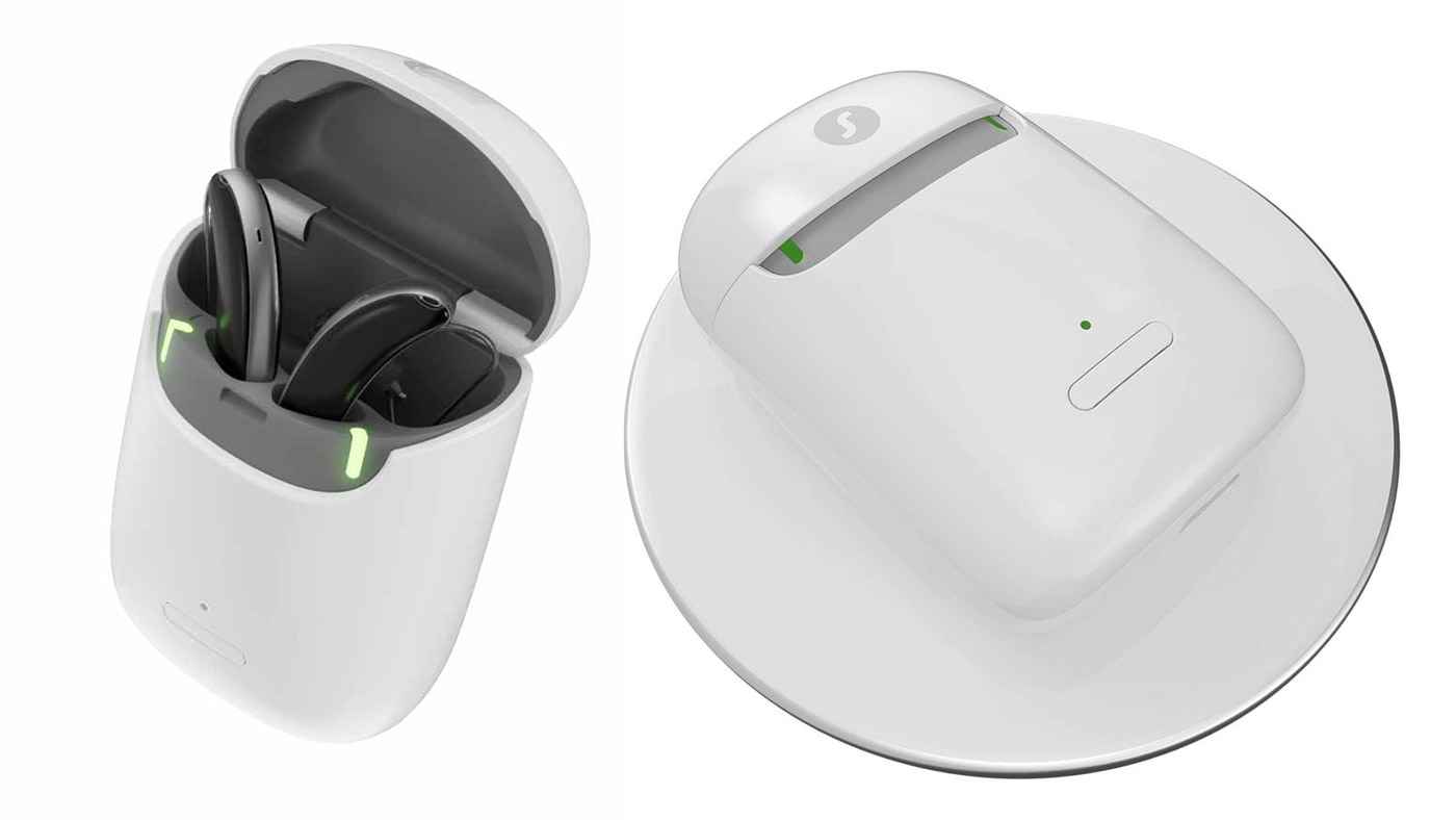The Signia portable charger can be charged wirelessly using a Qi wireless charging pad.