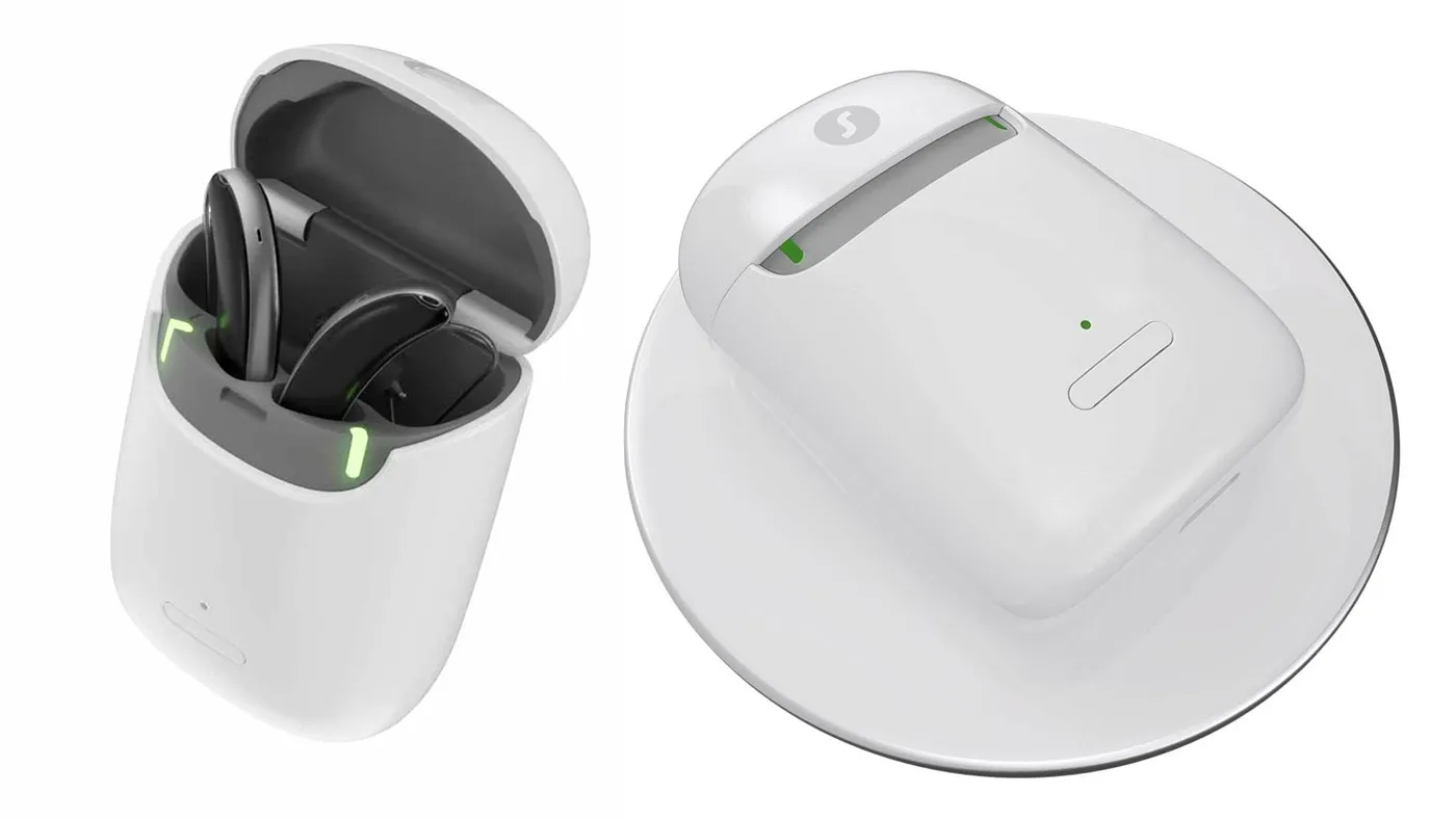 The Signia portable charger can be charged wirelessly using a Qi wireless charging pad.
