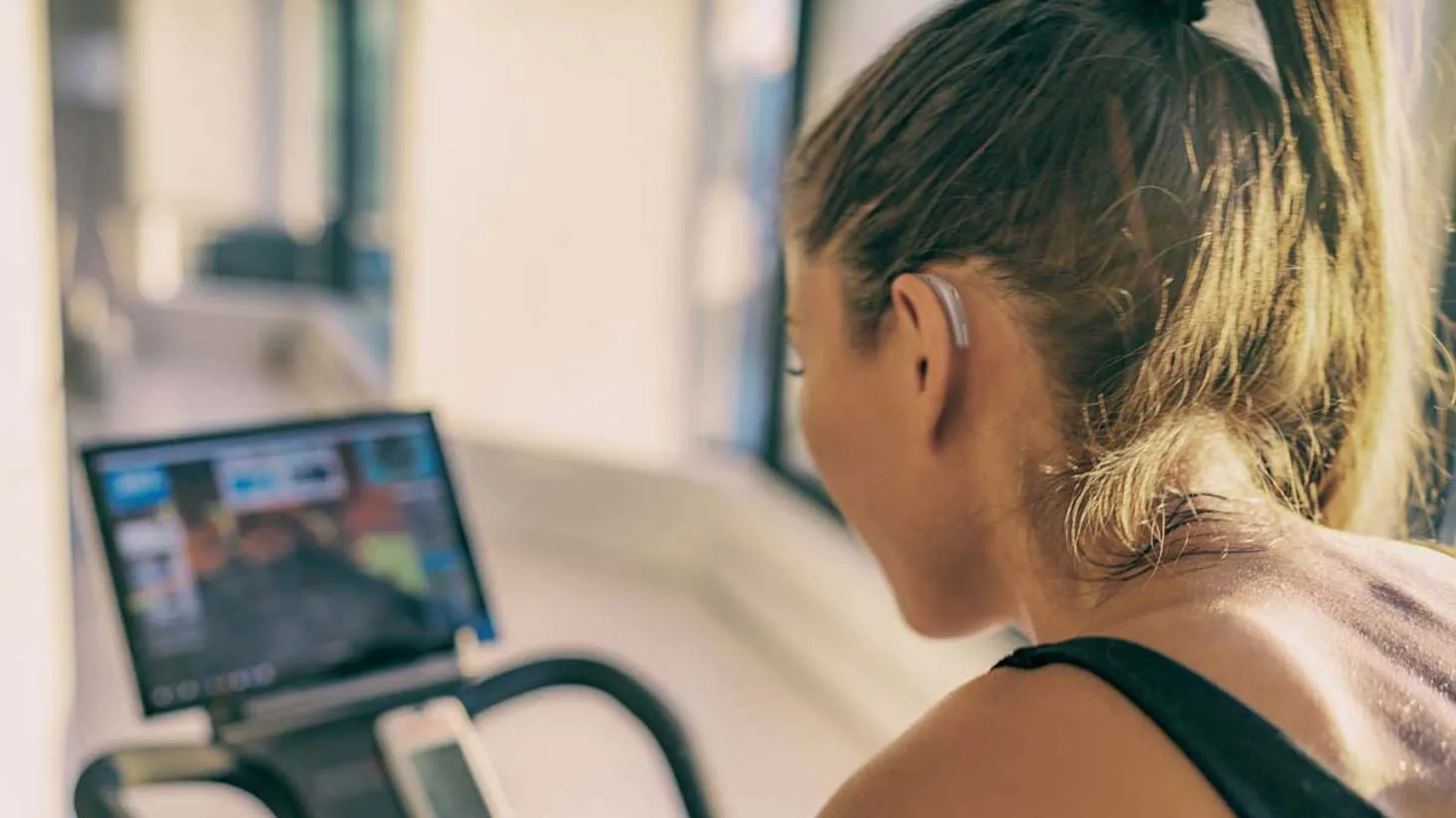 Peloton with hearing aids