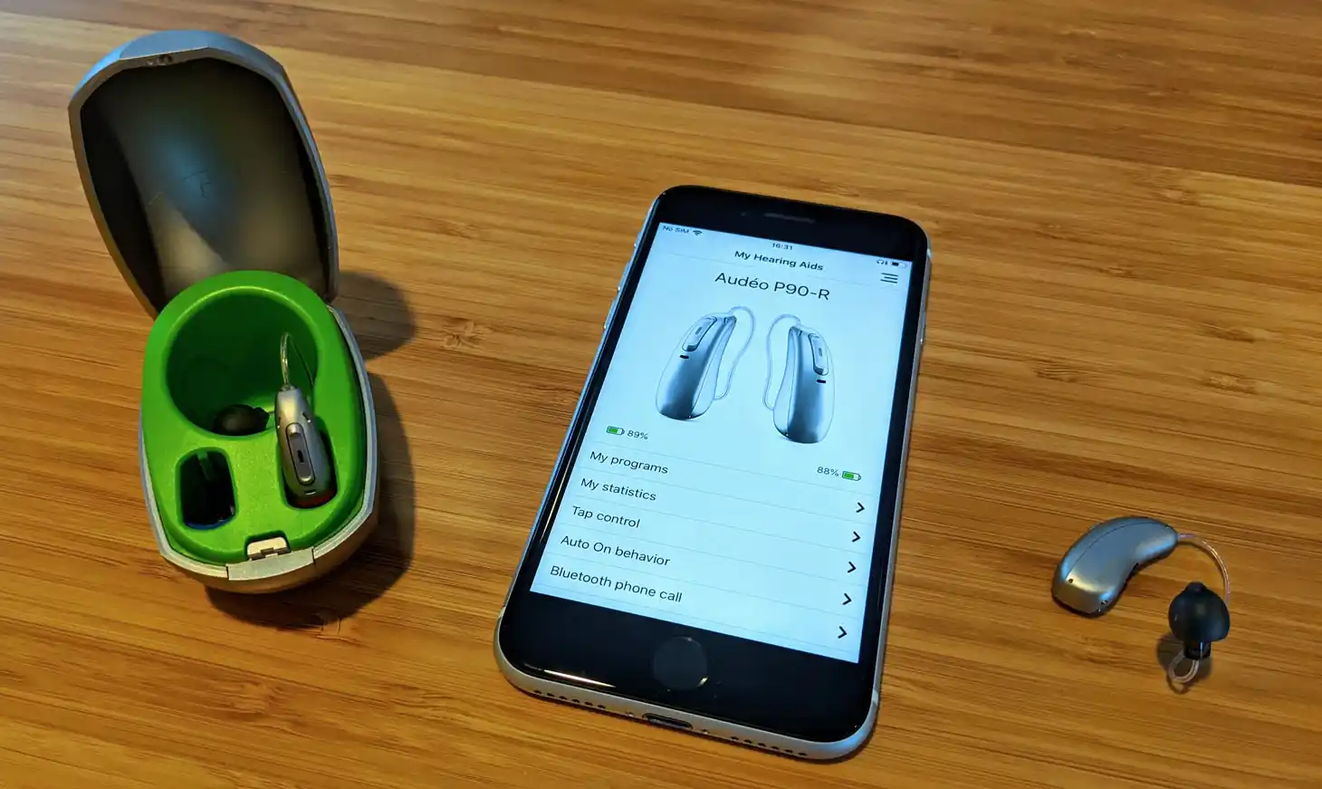 My Paradise hearing aids and iPhone