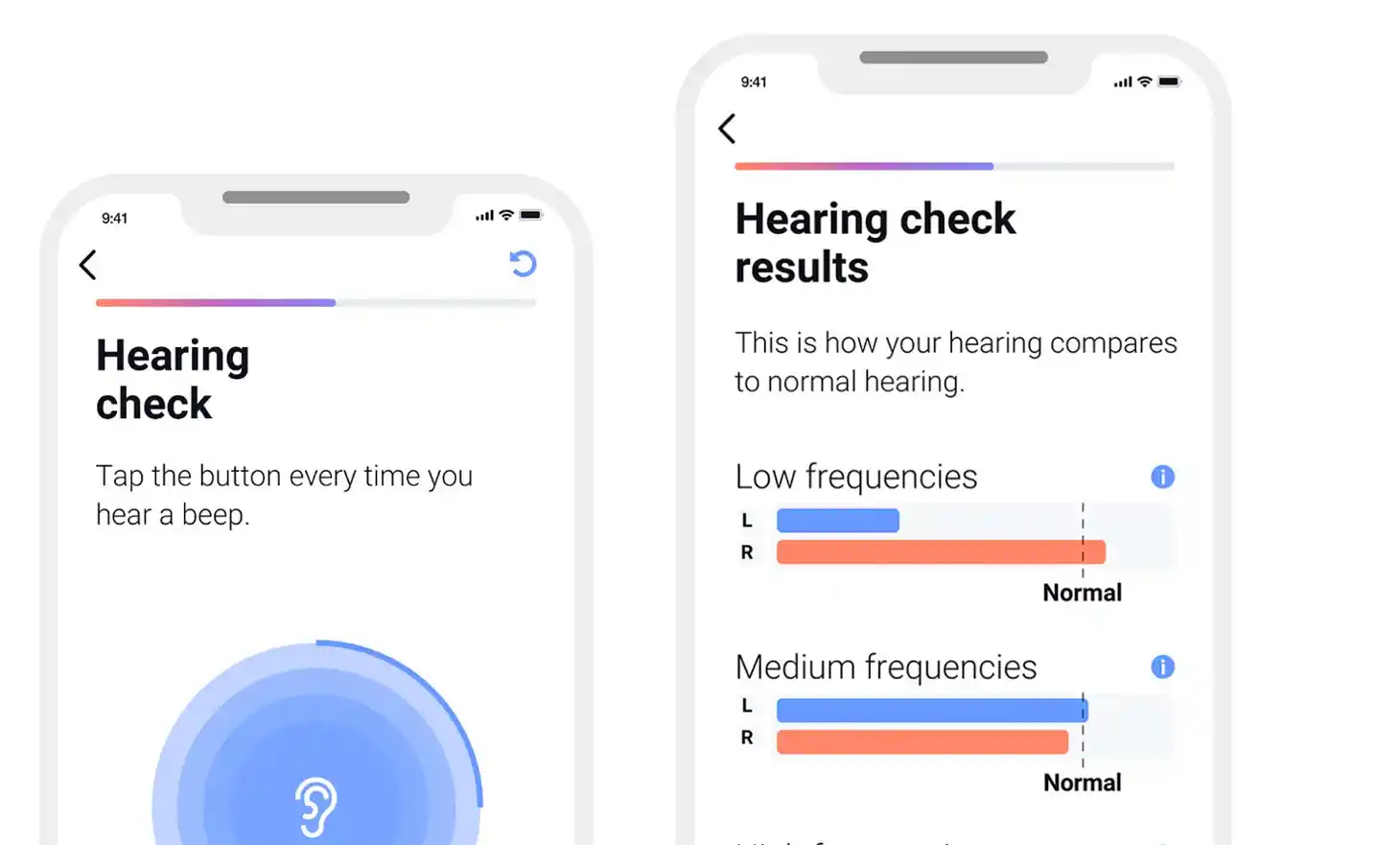 Lexie App Hearing Check