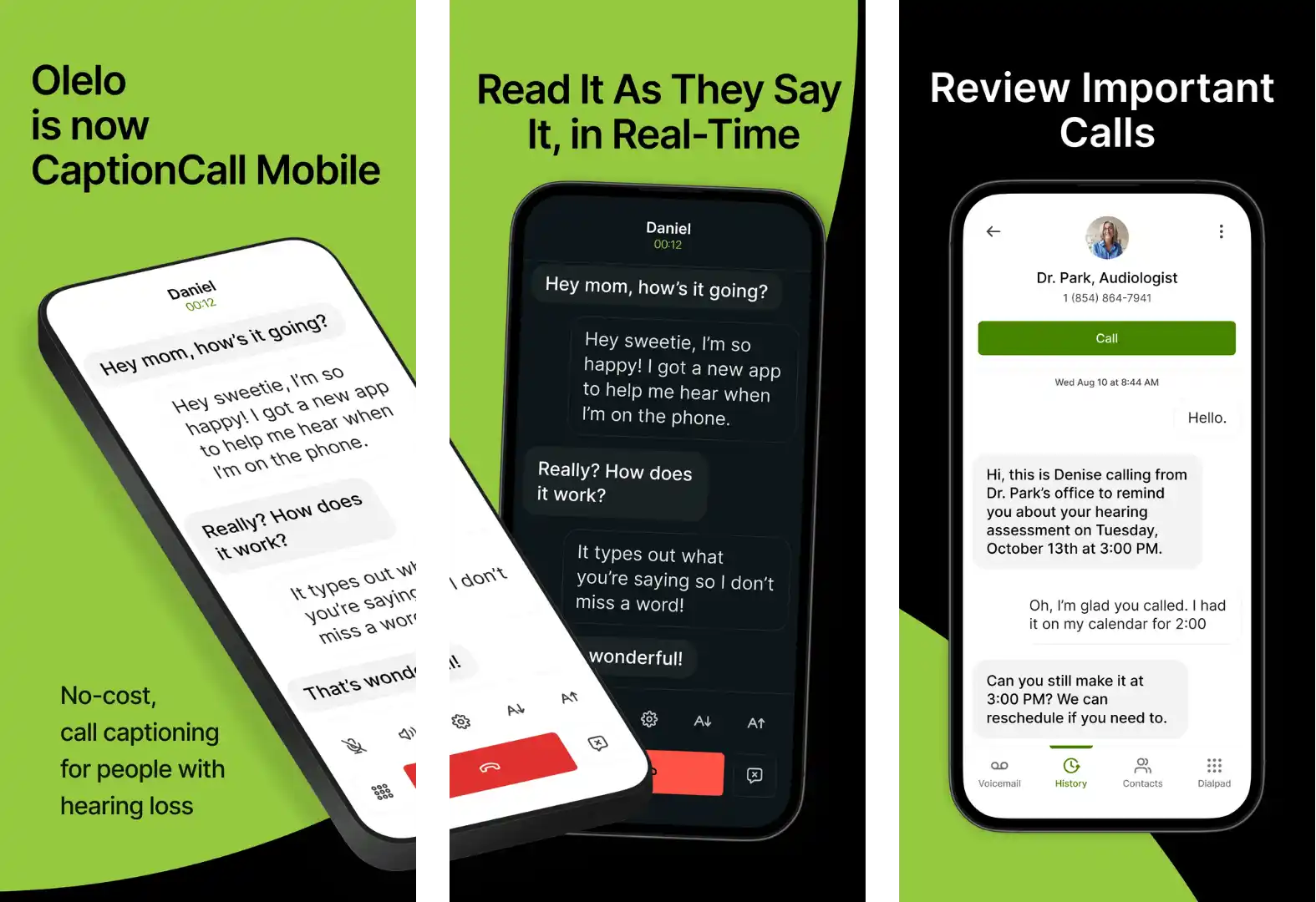 CaptionCall offers real-time captions for phone calls on iOS and Android.