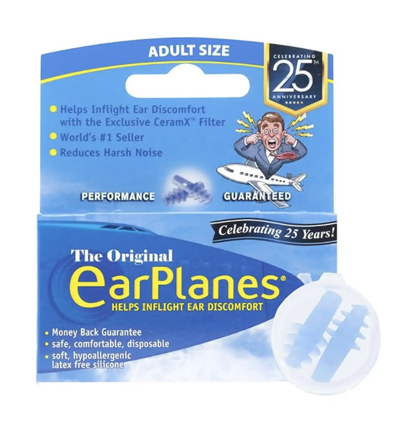 A wide variety of EarPlanes earplugs are available on Amazon, with "The Original" being the most popular for adults.