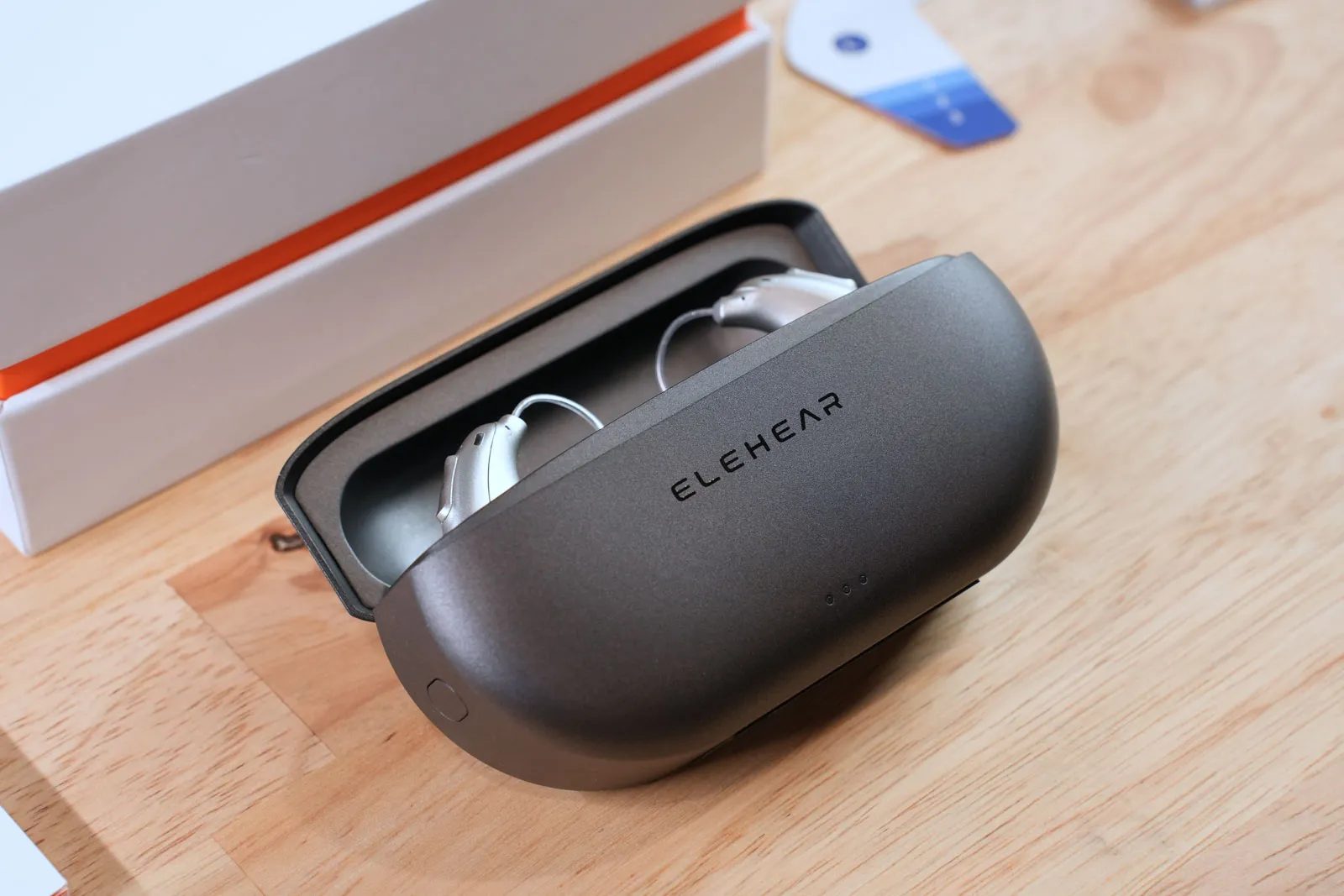Elehear Beyond in charging case.