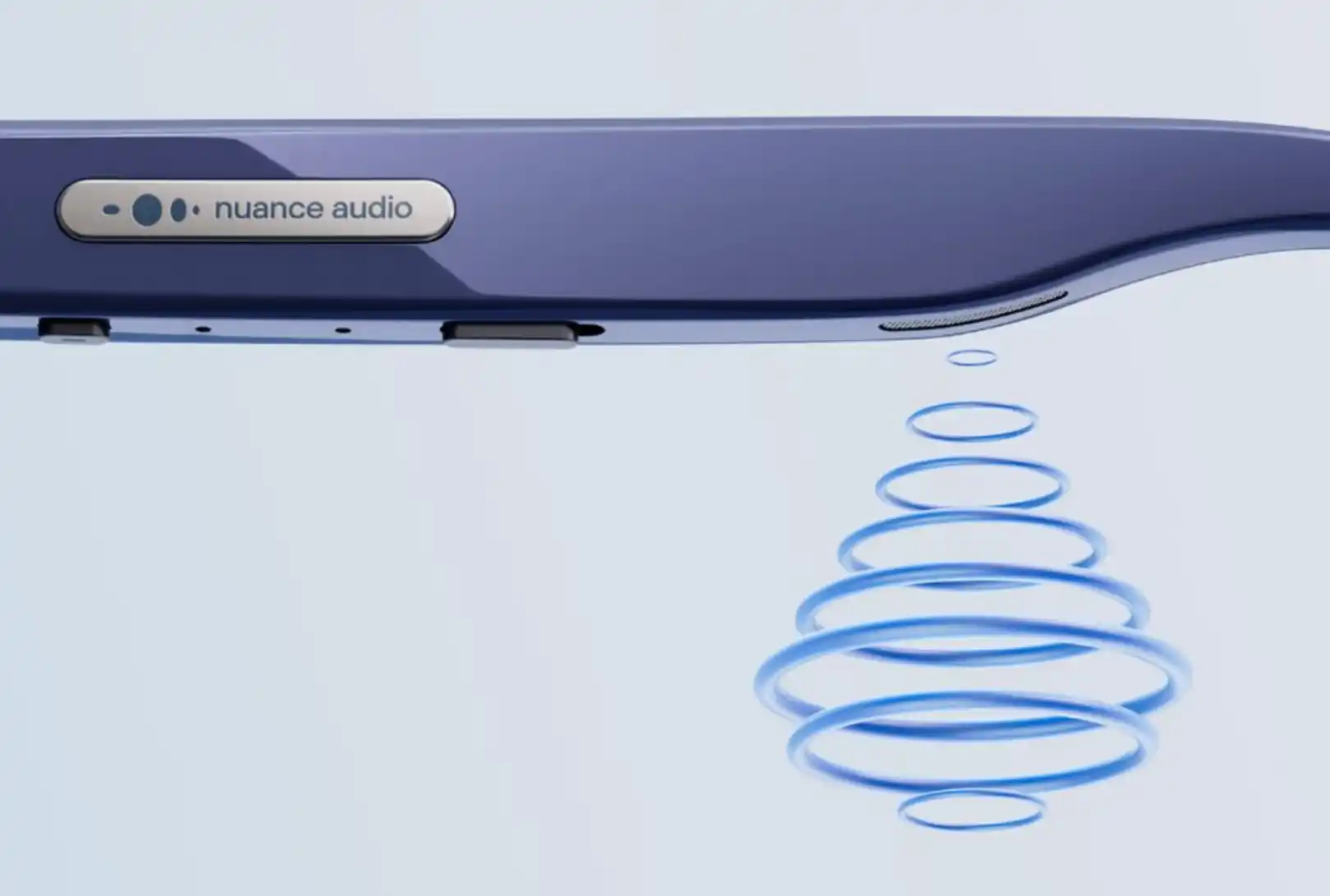 Nuance Audio Plus features larger speakers positioned closer to the ear canals to strengthen low-frequency output and improve sound quality. Physical controls built into the temples complement the glasses’ tap controls and Nuance Audio app.