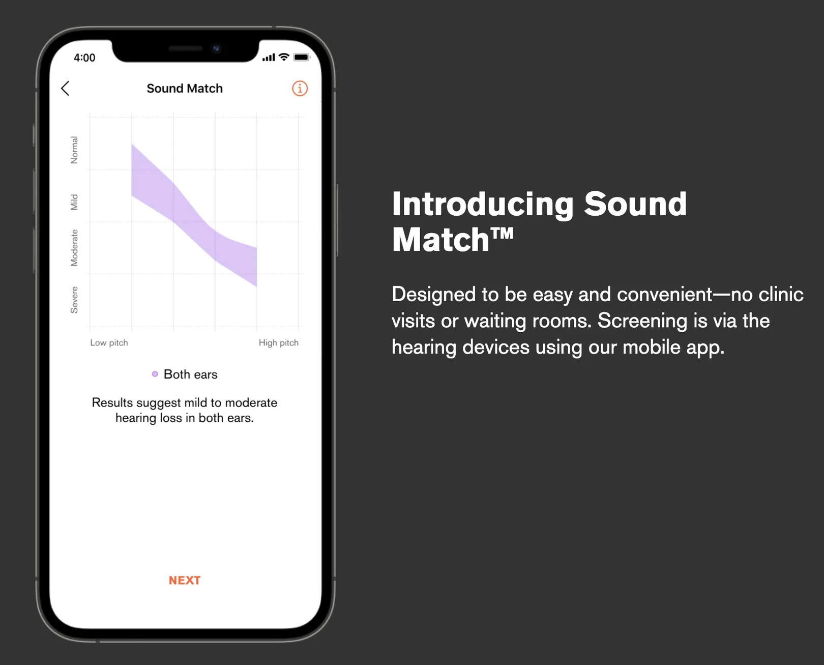 Sound Match™ and Eargo 5