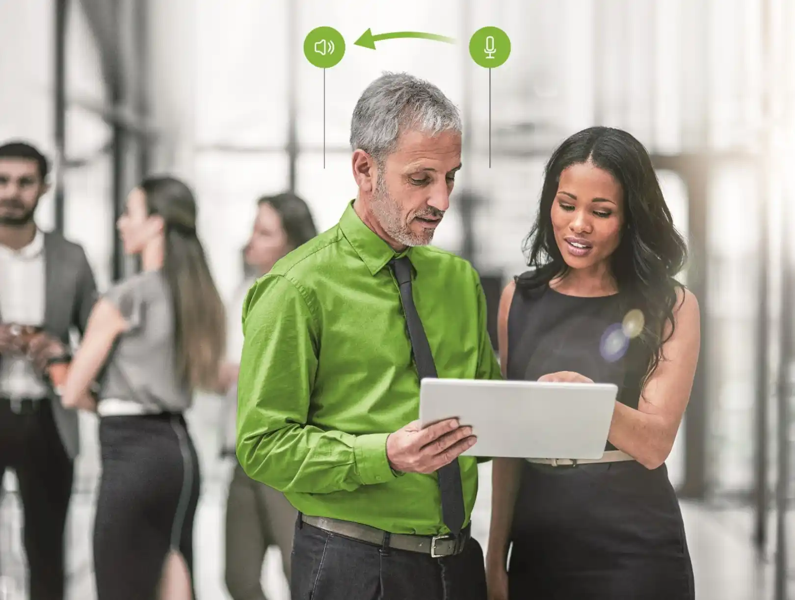 An example of a CROS hearing aid system is the Phonak CROS P, illustrated here. Courtesy of Phonak.