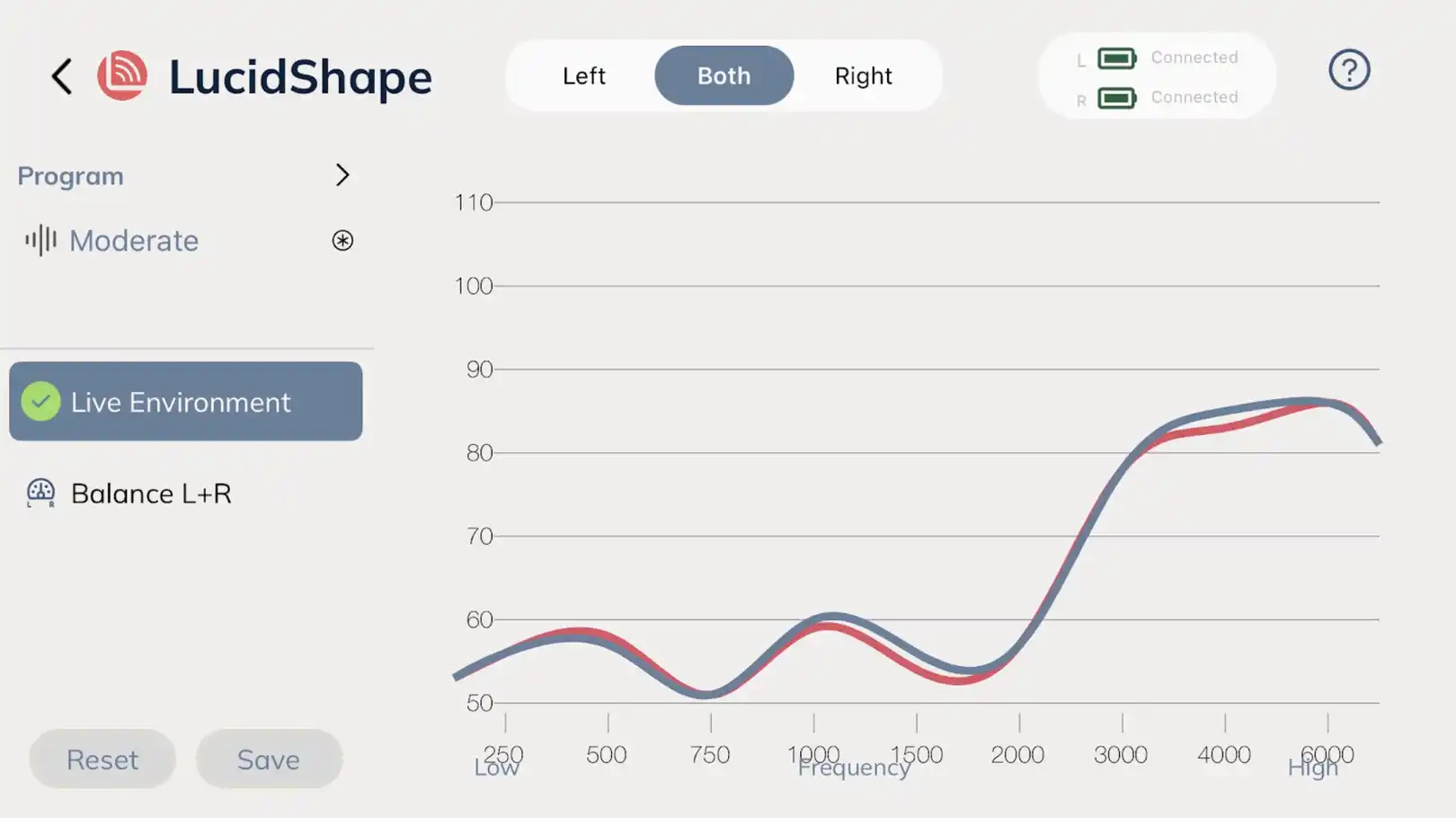 LucidShape allows for custom adjustments of Lucid hearing aids.