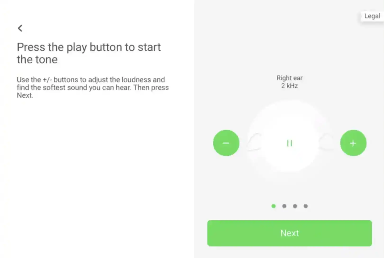 AudioNova online hearing screening test.