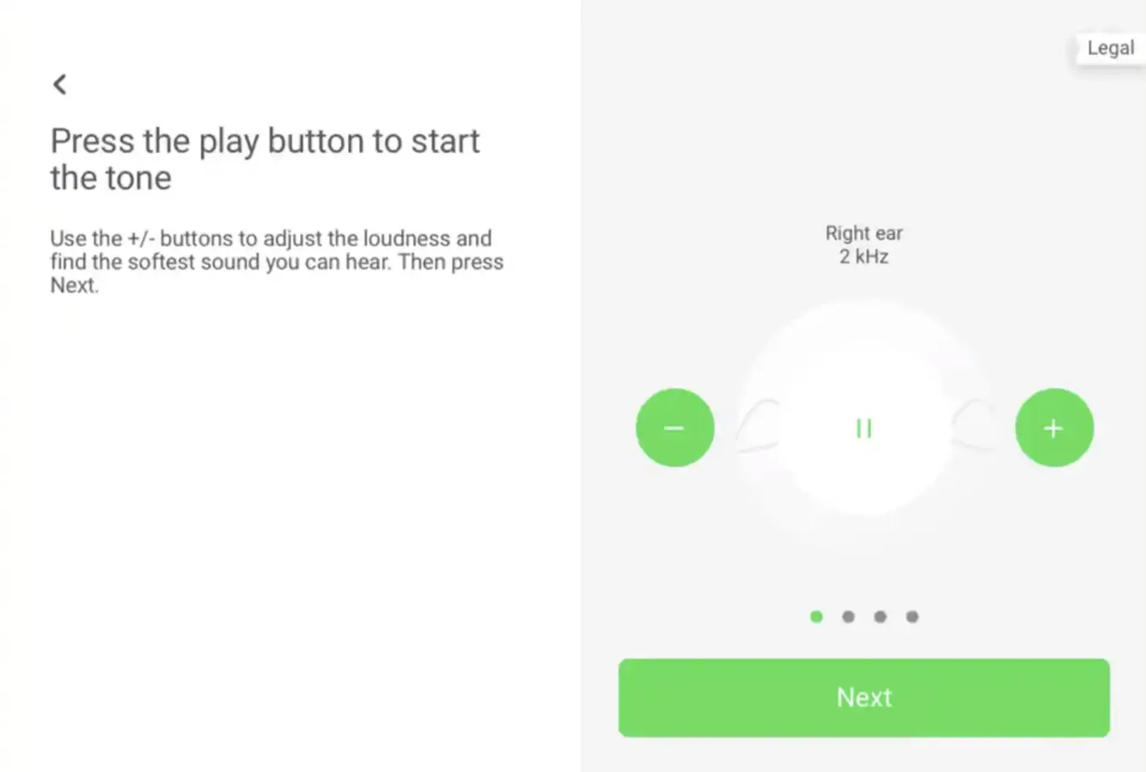 AudioNova online hearing screening test.