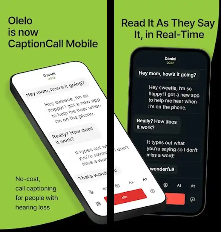 CaptionCall offers real-time captions for phone calls on iOS and Android.