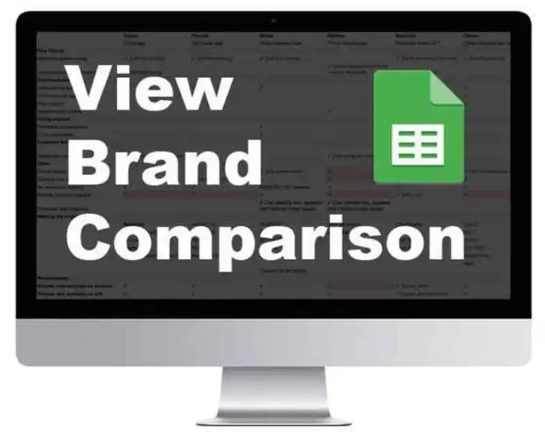 Remote Care Brand Comparison Sheet Link