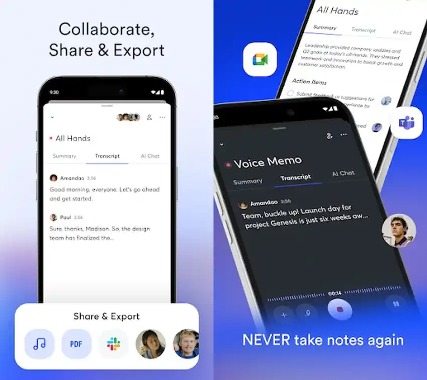 Otter AI is an AI-powered transcription app.