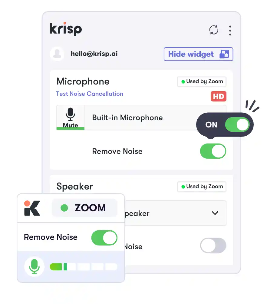 Krisp noise reduction app