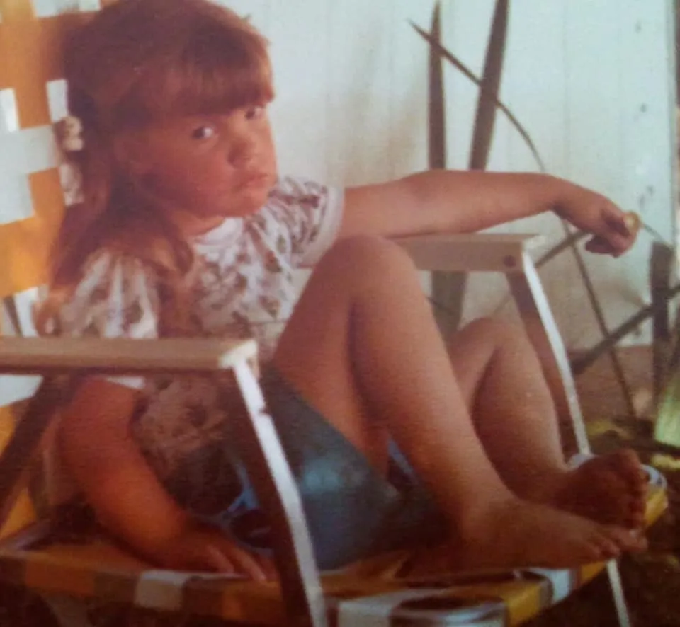Sandi Wayman as a little girl